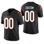 Custom C.Bengals 2021 Black Vapor Untouchable Limited Stitched Football Jerseys