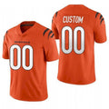 Custom C.Bengals 2021 New Orange Vapor Untouchable Limited Stitched Football Jerseys