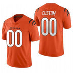 Custom C.Bengals 2021 New Orange Vapor Untouchable Limited Stitched Football Jerseys