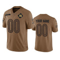 Custom C.Bengals Active Player 2023 Brown Salute To Service Limited Stitched Football Jerseys