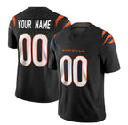Custom C.Bengals Active Player 2023 F.U.S.E. Black Vapor Untouchable Limited Stitched Football Jerseys