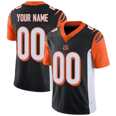 Custom C.Bengals Black Vapor Untouchable Player Limited Stitched Football Jerseys