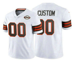 Custom C.Browns ACTIVE PLAYER 1946 Vapor Stitched Football Jerseys