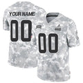 Custom C.Browns Active Player 2024 F.U.S.E Arctic Camo Salute To Service Limited Stitched Football Jerseys
