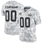Custom C.Browns Active Player 2024 F.U.S.E Arctic Camo Salute To Service Limited Stitched Football Jerseys