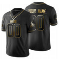Custom C.Browns Black Golden Limited 100 Stitched Football Jerseys