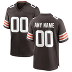 Custom C.Browns Brown Game Stitched Football Jerseys