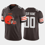 Custom C.Browns Brown Team Big Logo Vapor Untouchable Limited Stitched Football Jerseys