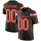 Custom C.Browns Brown Vapor Untouchable Player Limited Stitched Football Jerseys