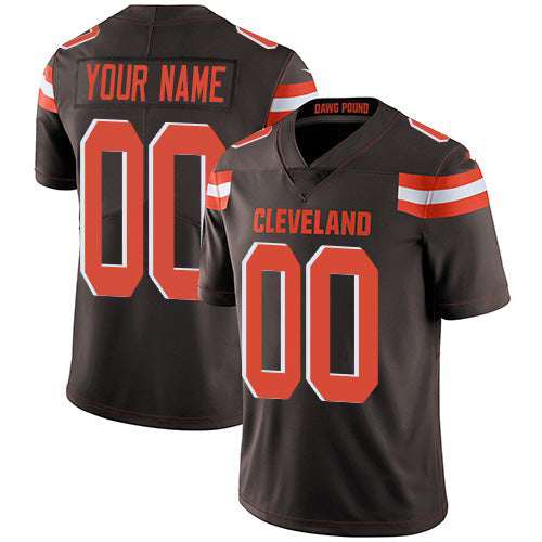 Custom C.Browns Brown Vapor Untouchable Player Limited Stitched Football Jerseys