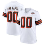 Custom C.Browns White 1946 Collection Alternate Stitched Football Jerseys