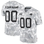 Custom C.Panthers Active Player 2024 F.U.S.E Arctic Camo Salute To Service Limited Stitched Football Jerseys