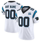 Custom C.Panthers Active Player White 2024 30th Anniversary Patch F.U.S.E. Vapor Limited Stitched Football Jerseys