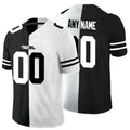 Custom C.Panthers Black And White Split Vapor Untouchable Limited Stitched Football Jerseys