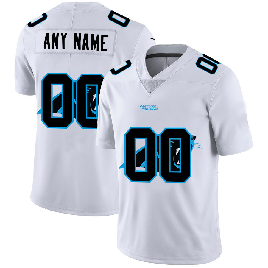 Custom C.Panthers White Team Big Logo Vapor Untouchable Limited Stitched Football Jerseys