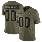 Custom D.Broncos Active Player Olive 2025 Salute to Service Limited Stitched Football Jerseys