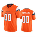Custom D.Broncos Active Player Orange 2024 F.U.S.E. Vapor Limited Stitched Football Jerseys