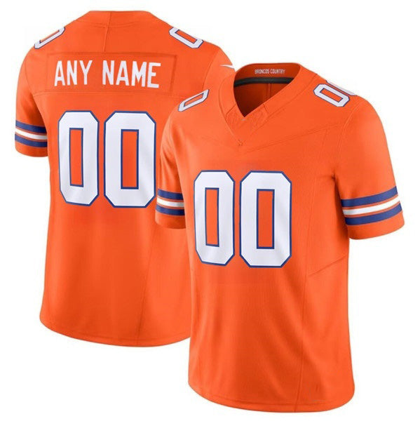 Custom D.Broncos Active Player Orange Mile High Collection F.U.S.E. 1977 Throwback Vapor Limited Stitched Football Jerseys