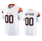Custom D.Broncos Active Player White 2024 F.U.S.E. Vapor Limited Stitched Football Jerseys