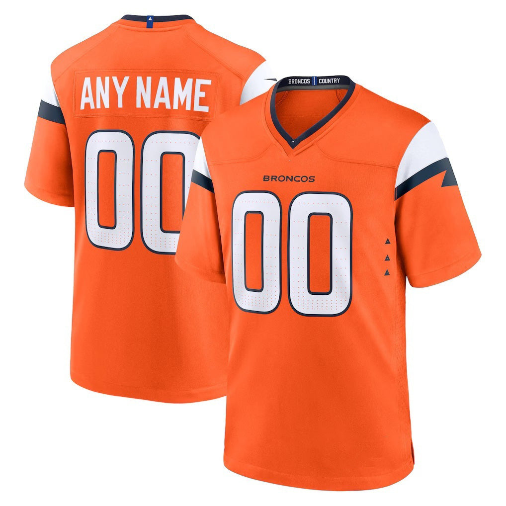 Custom D.Broncos Orange Mile High Collection GameCustom D.Broncos Orange Mile High Collection Game Stitched Football Jerseys
