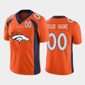 Custom D.Broncos Orange Team Big Logo Number Vapor Untouchable Limited Stitched Football Jerseys