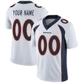 Custom D.Broncos White Vapor Untouchable Player Limited Stitched Football Jerseys