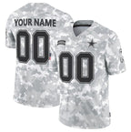 Custom D.Cowboys Active Player 2024 F.U.S.E Arctic Camo Salute To Service Limited Stitched Football Jerseys
