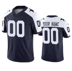 Custom D.Cowboys Active Player Navy 2023 F.U.S.E. Vapor Limited Stitched Football Jerseys