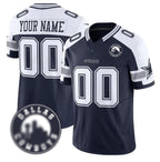 Custom D.Cowboys Active Player White Navy Alternate 2025 F.U.S.E Dallas City Patch Vapor Untouchable Limited Stitched Football Game Jerseys