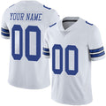 Custom D.Cowboys Alternate Road White Vapor Untouchable Limited Stitched Football Jerseys