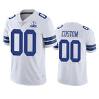 Custom D.Cowboys White 60th Anniversary Vapor Limited Stitched Football Jerseys