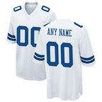 Custom D.Cowboys White Game Stitched Football Jerseys