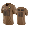 Custom C.Browns Active Player 2023 Brown Salute To Service Limited Stitched Football Jerseys