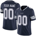 Custom D.Cowboys Alternate Navy Blue Vapor Untouchable Limited Stitched Football Jerseys