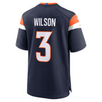 D.Broncos #3 Russell Wilson Navy Alternate Game Stitched Football Jerseys