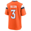 D.Broncos #3 Russell Wilson Orange Game Stitched Football Jerseys