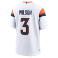 D.Broncos #3 Russell Wilson White Game Stitched Football Jerseys