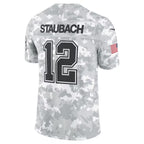 D.Cowboys #12 Roger Staubach Arctic Camo 2024 Salute to Service Retired Player Limited Stitched Football Jerseys