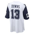 D.Cowboys #13 Caleb Downs White Alternate Game Stitched Football Jerseys