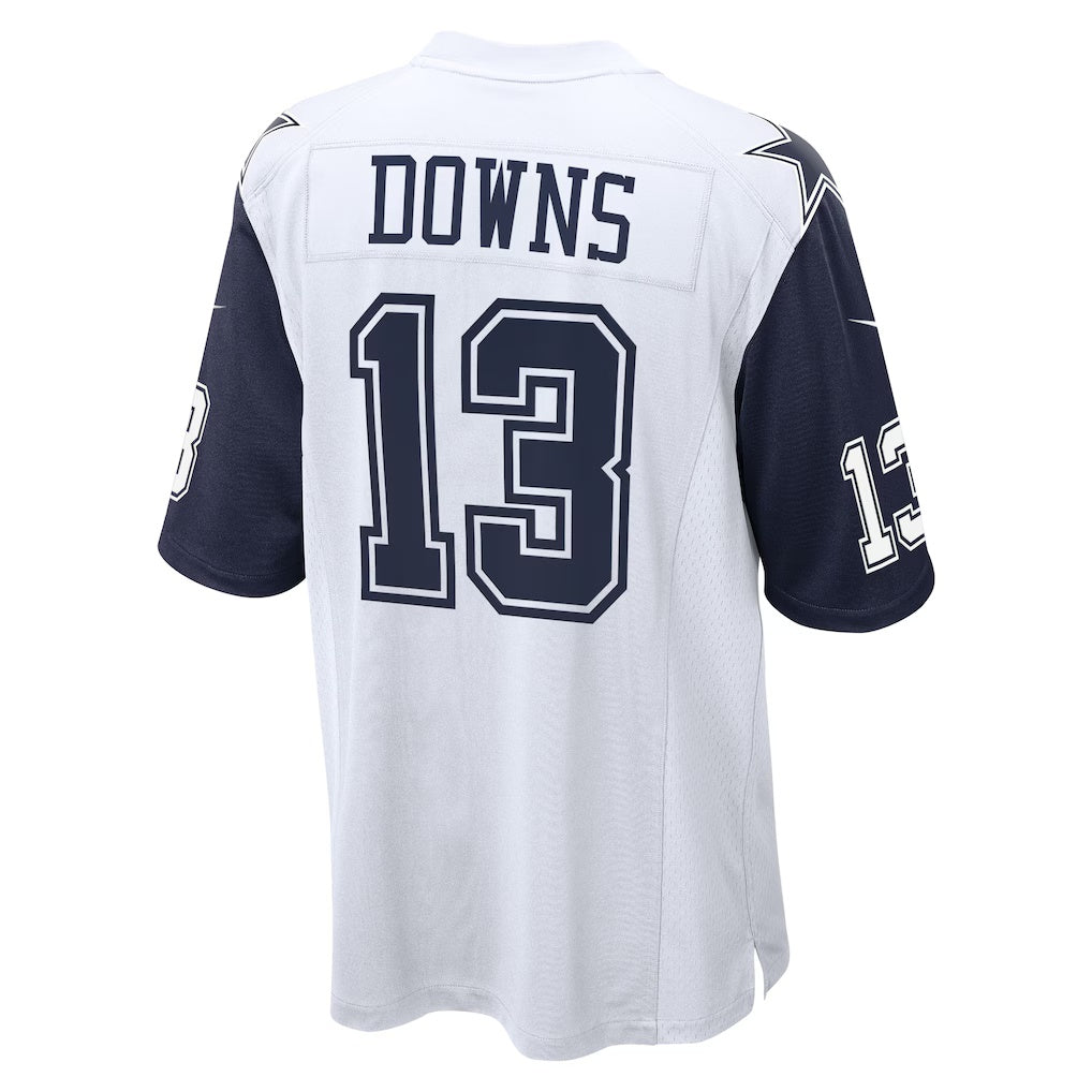 D.Cowboys #13 Caleb Downs White Alternate Game Stitched Football Jerseys