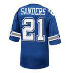 D.Cowboys #21 Deion Sanders Mitchell & Ness Royal Authentic Throwback Retired Player Stitched Football Jerseys