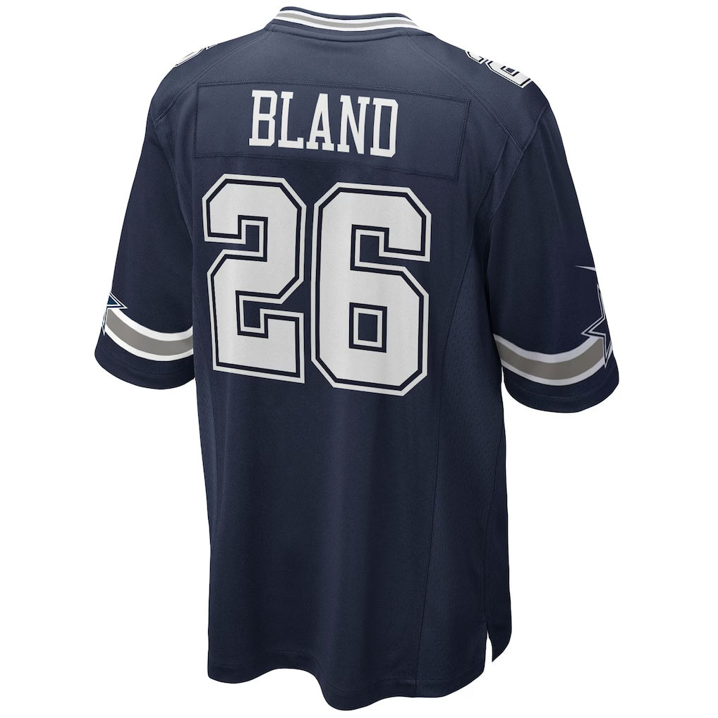 D.Cowboys #26 DaRon Bland Navy Game Stitched Football Jerseys