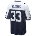 D.Cowboys #33 Javonte Williams Navy Alternate Game Stitched Football Jerseys