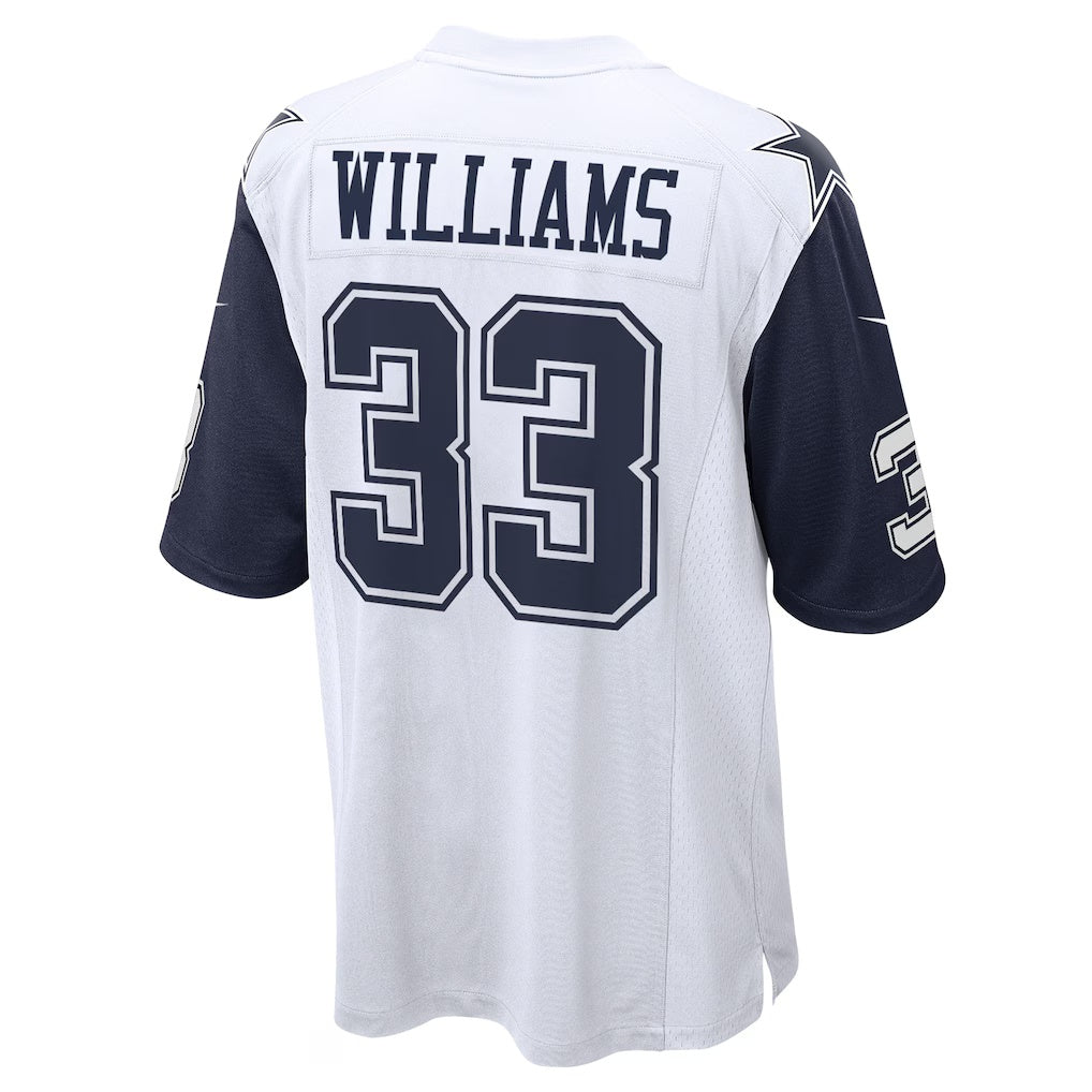D.Cowboys #33 Javonte Williams White Alternate Game Stitched Football Jerseys