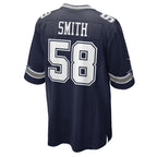 D.Cowboys #58 Mazi Smith Navy Game Stitched Football Jerseys