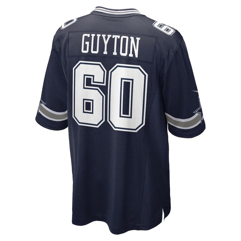 D.Cowboys #60 Tyler Guyton Navy Player Game Stitched Football Jerseys