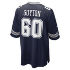 D.Cowboys #60 Tyler Guyton Navy Player Game Stitched Football Jerseys