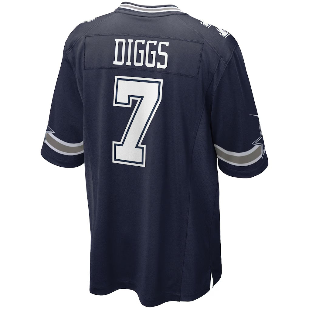 D.Cowboys #7 Trevon Diggs Navy Game Stitched Football Jerseys