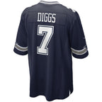 D.Cowboys #7 Trevon Diggs Navy Game Stitched Football Jerseys