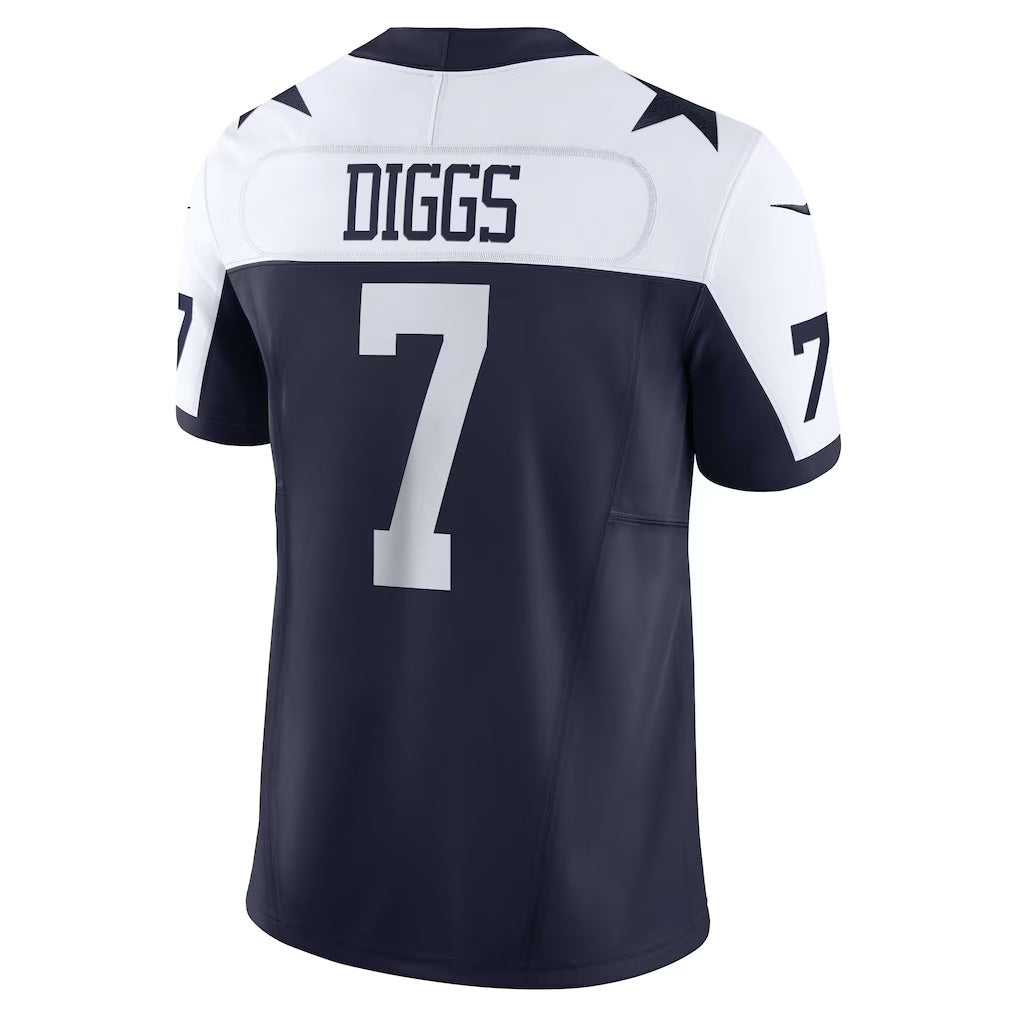 D.Cowboys #7 Trevon Diggs Navy Vapor F.U.S.E. Limited Stitched Football Jerseys 2